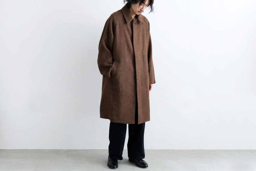 23AW MAATEE&SONS 二重織 BALMACAAN COAT