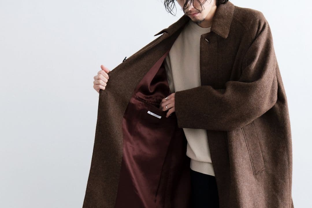 23AW MAATEE&SONS 二重織 BALMACAAN COAT