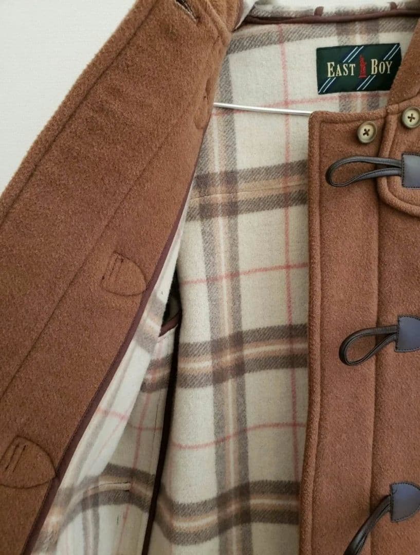 イーストボーイ ダッフルコート ブラウン 9号レディース M フード付き