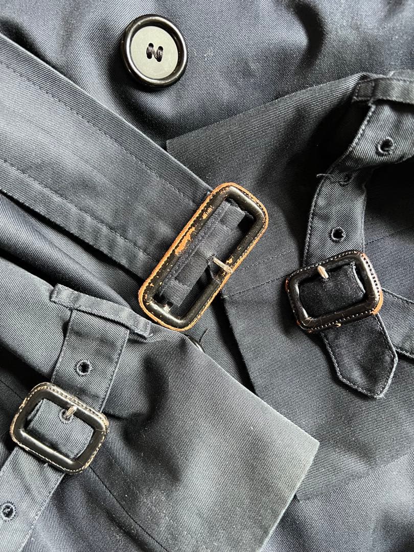 【英国製】Burberrys’ トレンチコート80〜90sヴィンテージ ネイビー