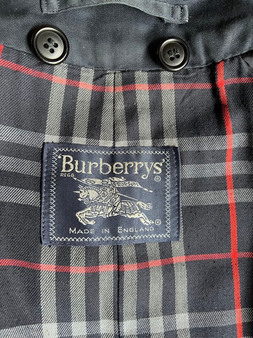 【英国製】Burberrys’ トレンチコート80〜90sヴィンテージ ネイビー