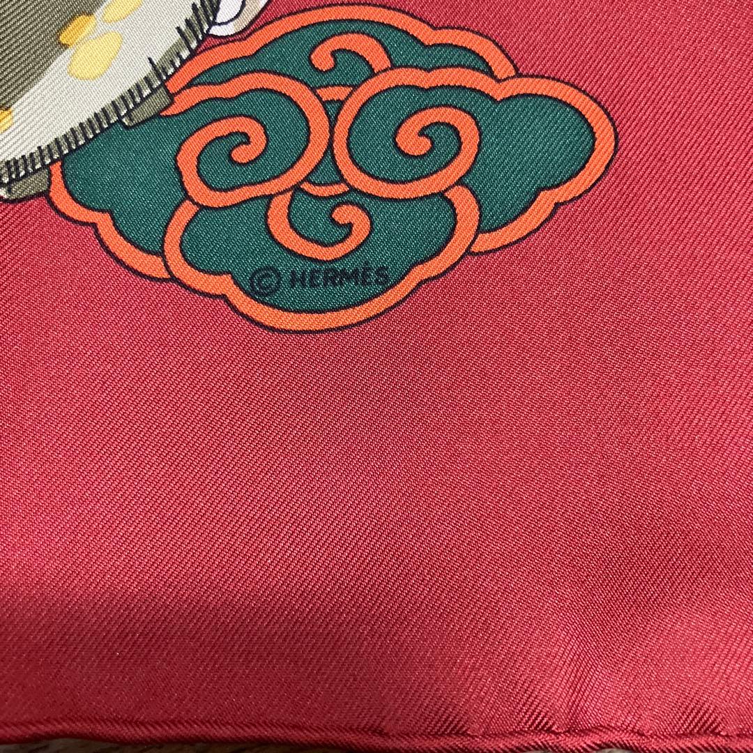 エルメス　スカーフ 90cm レア品❣️「空飛ぶギャロップ」柄