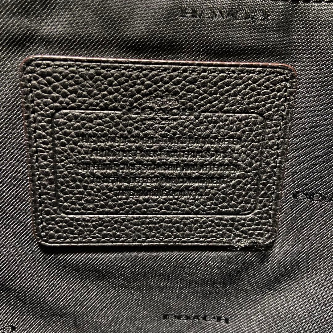 【ヤッコ】コーチ72299メトロポリタントートバッグ レザー A4可 黒