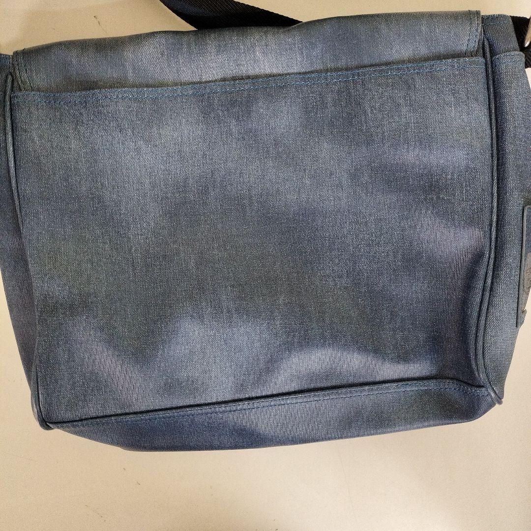 DIESEL BRAVE MAN デニム調 メッセンジャーバッグ ブルー