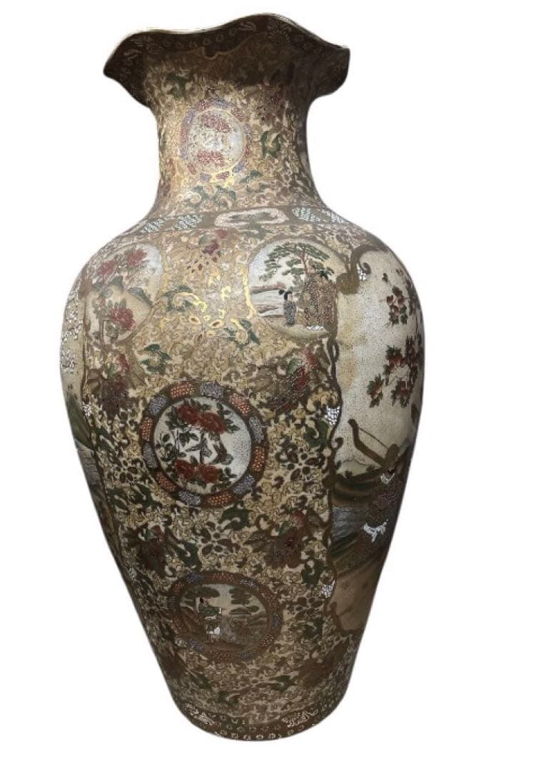 手渡し限定　大型　特大　薩摩焼き　高さ92センチ　花瓶　壺