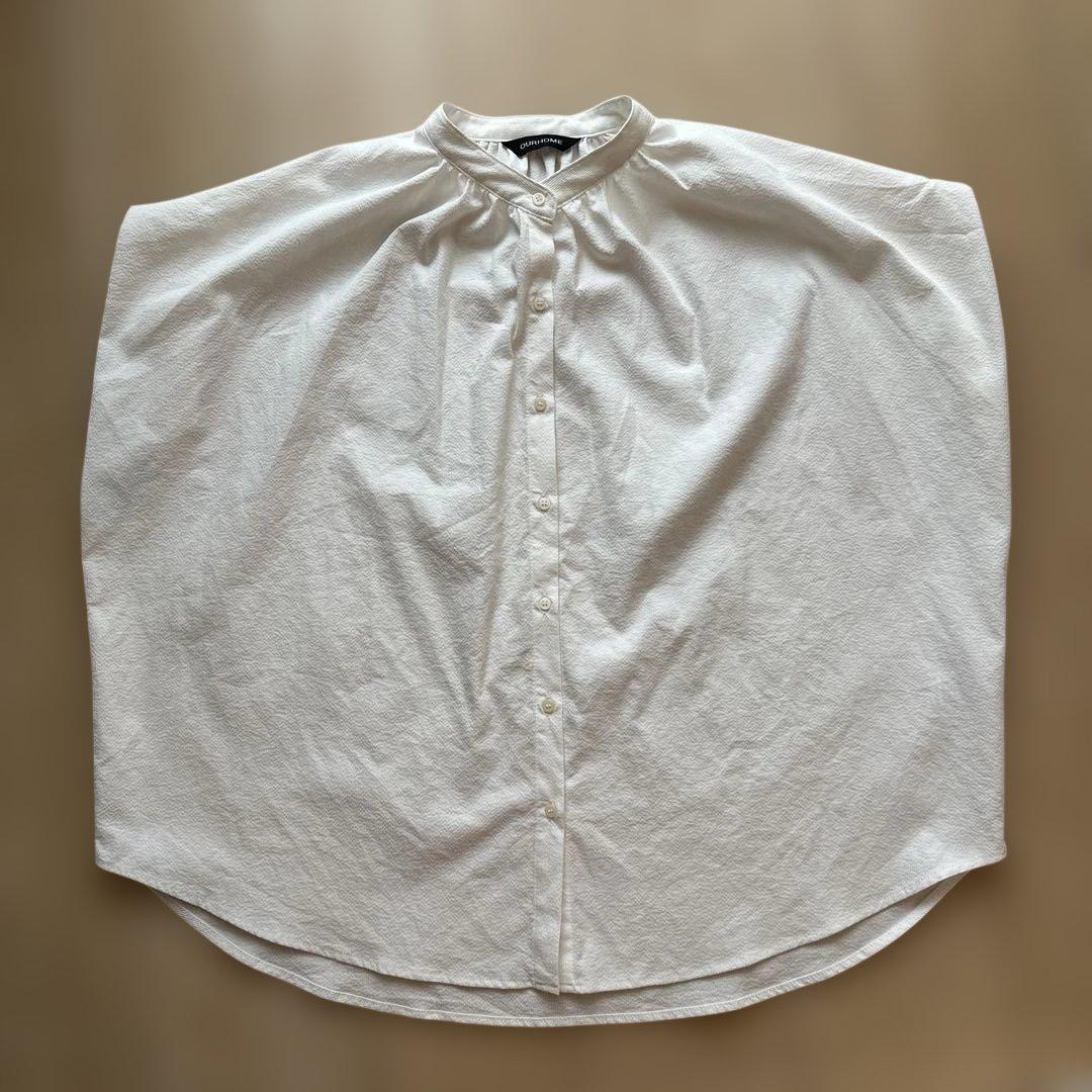 our 二の腕スッキリブラウス　ホワイト