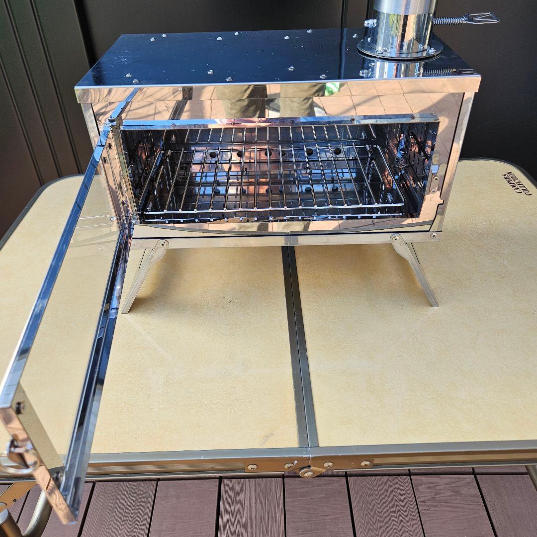 CHANGE MOORE 薪ストーブ 二次燃焼 煙突付き コンパクト収納　①