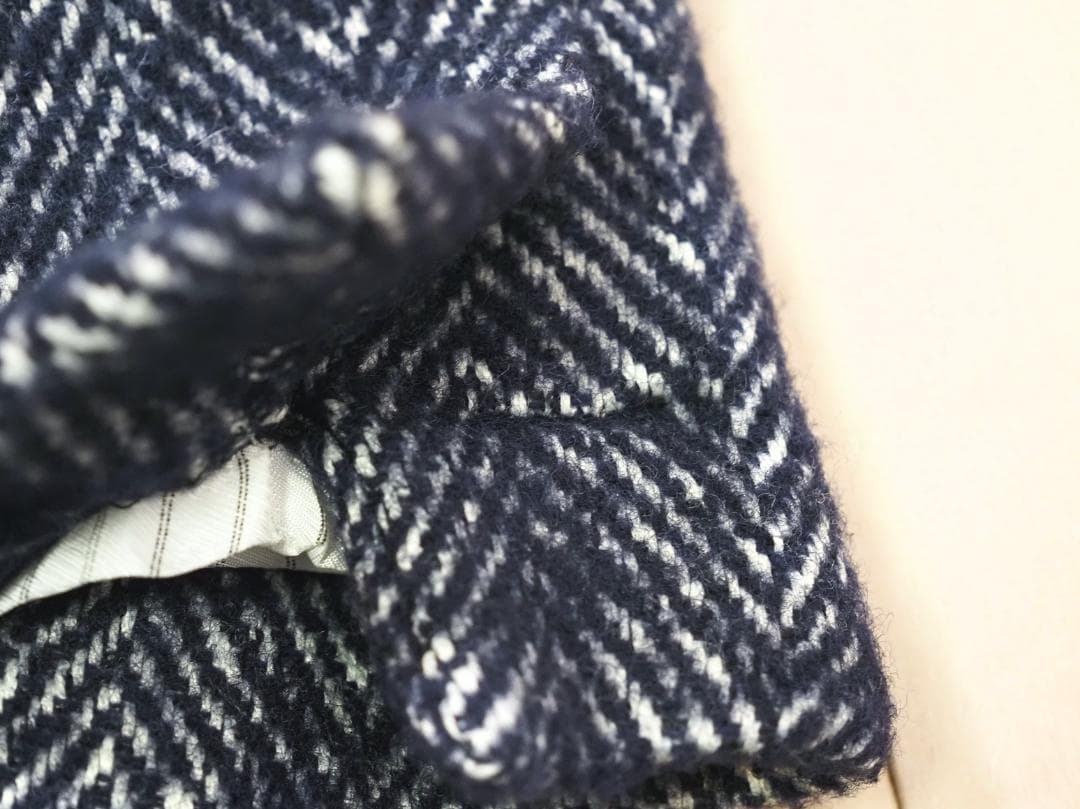 アレキサンダーマックィーン 11AWヘリンボーンツイードチェスターコート46