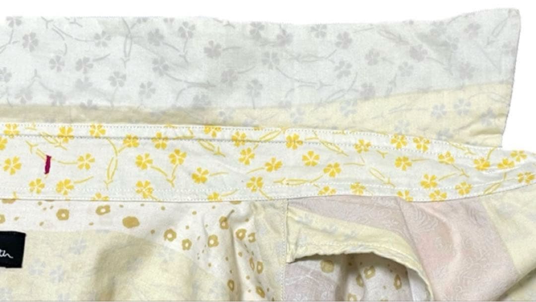 ポールスミス シャツ 花柄シャツ 総柄シャツ カジュアルシャツ イエロー系 M