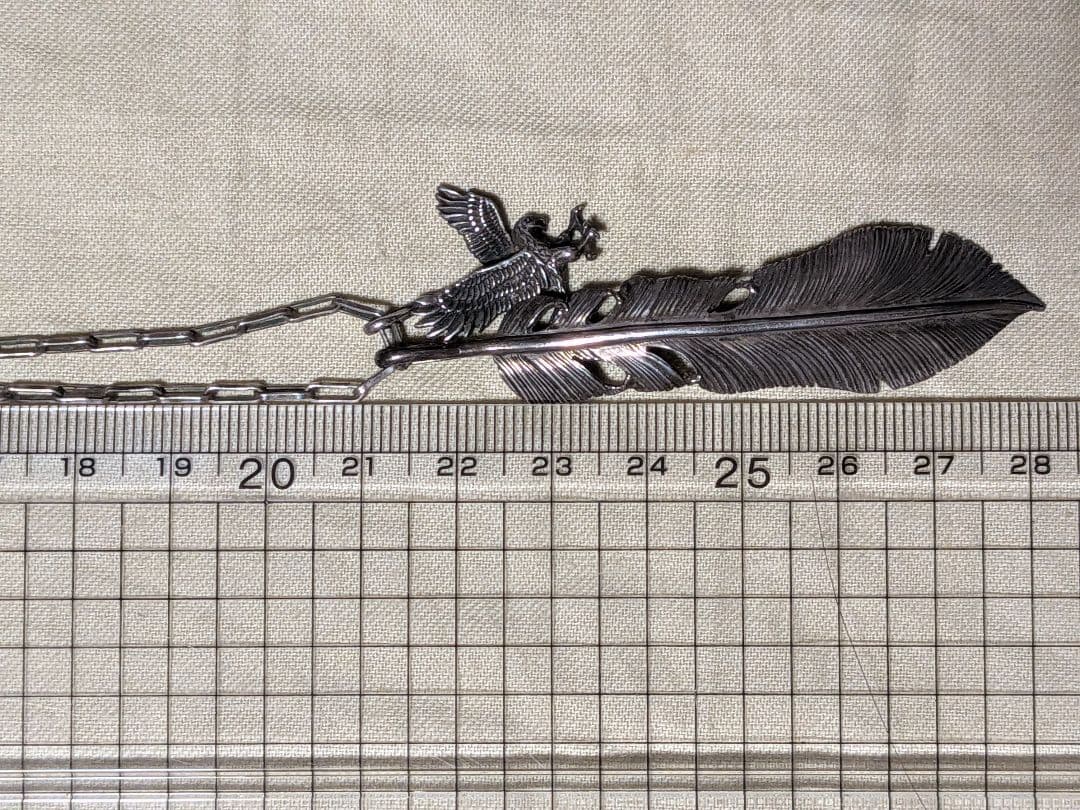 くさおアンティーク　シルバー925 イーグル　フェザー　ネックレス