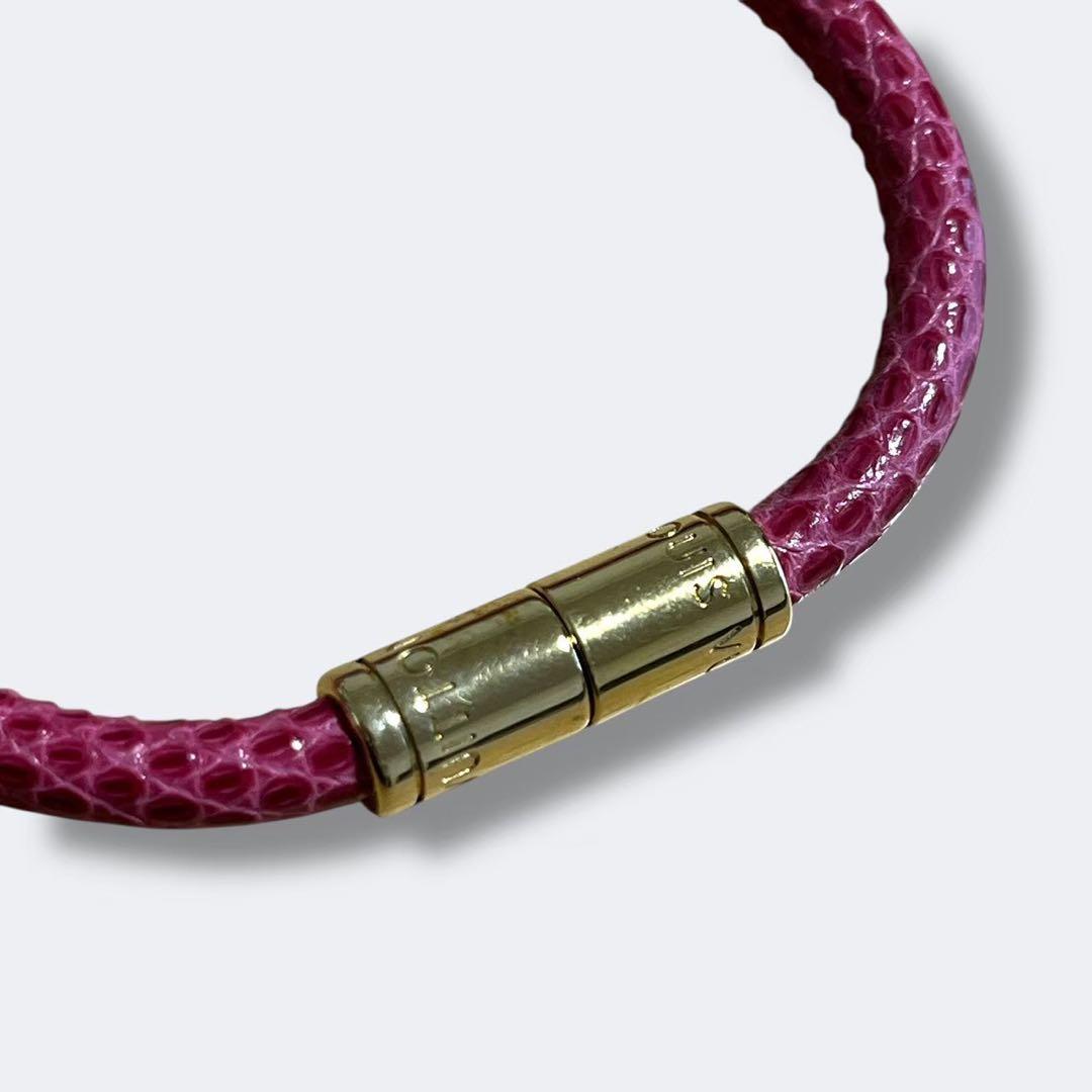 Louis Vuitton キープイットブレスレット ピンク 金具ゴールド