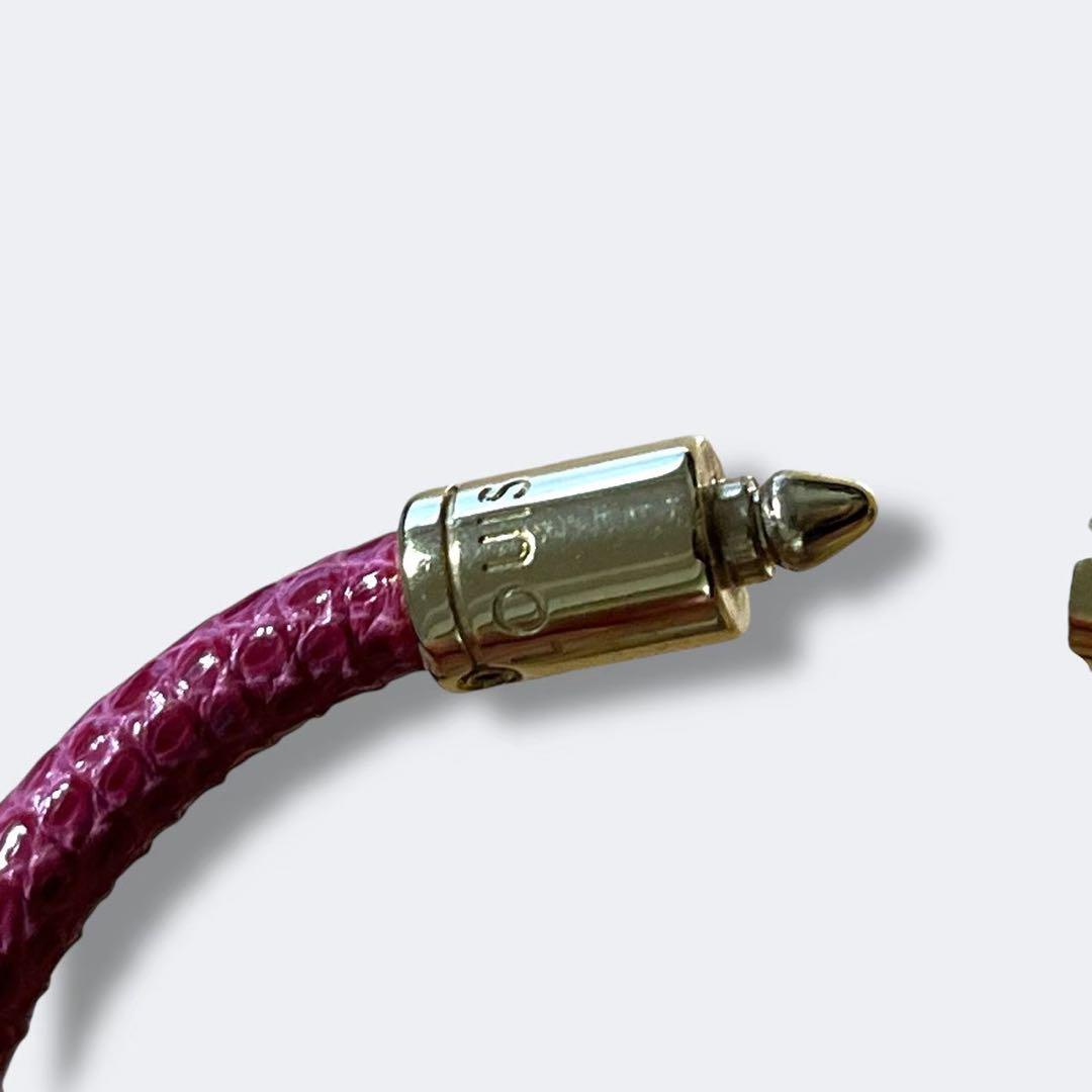 Louis Vuitton キープイットブレスレット ピンク 金具ゴールド