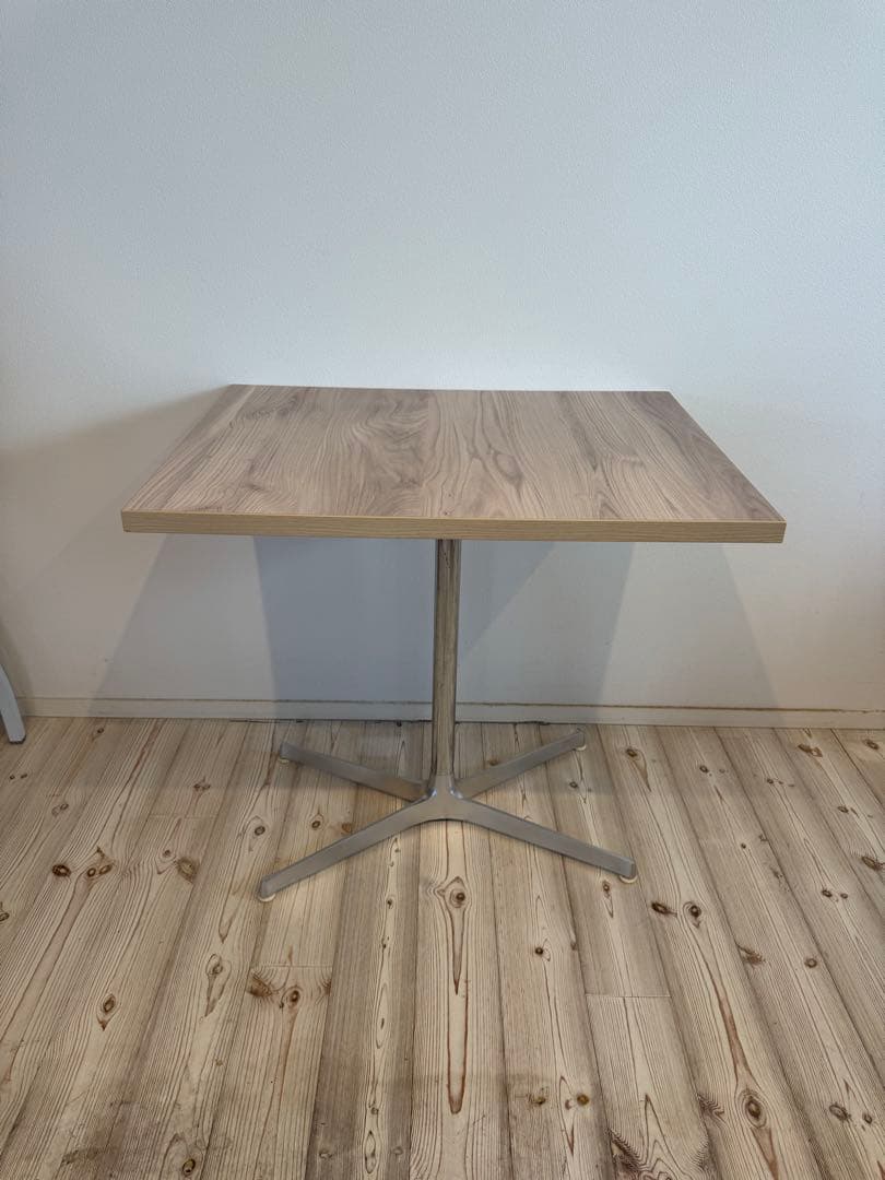 カフェ 長方形テーブル 60×80cm高さ75cm 1本脚 業務用④