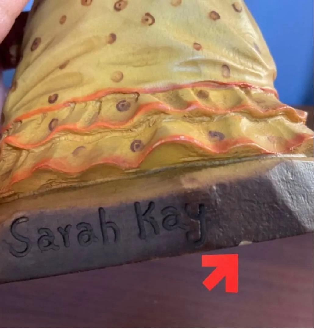 限定2000体/アンリ【ANRI】/17センチ/女の子の人形（木彫り）置物