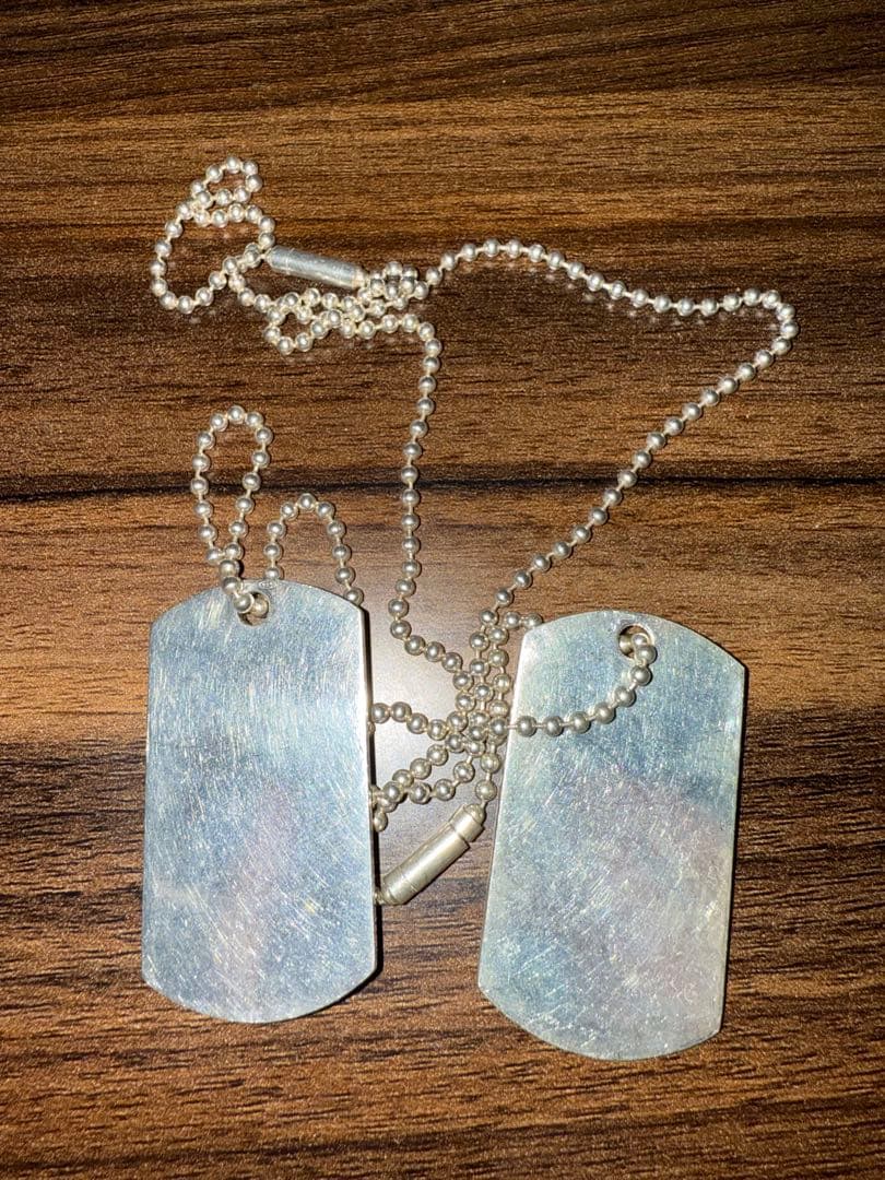 グッチ　gucci シルバー　ドックタグ　ネックレス