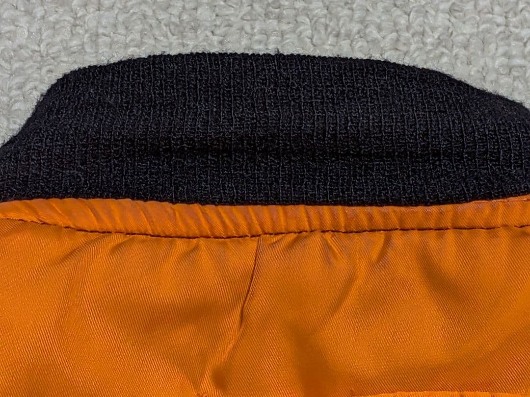 90s アルファMA-1 フライトジャケット黒 短丈 米軍 アメリカ製 米国古着