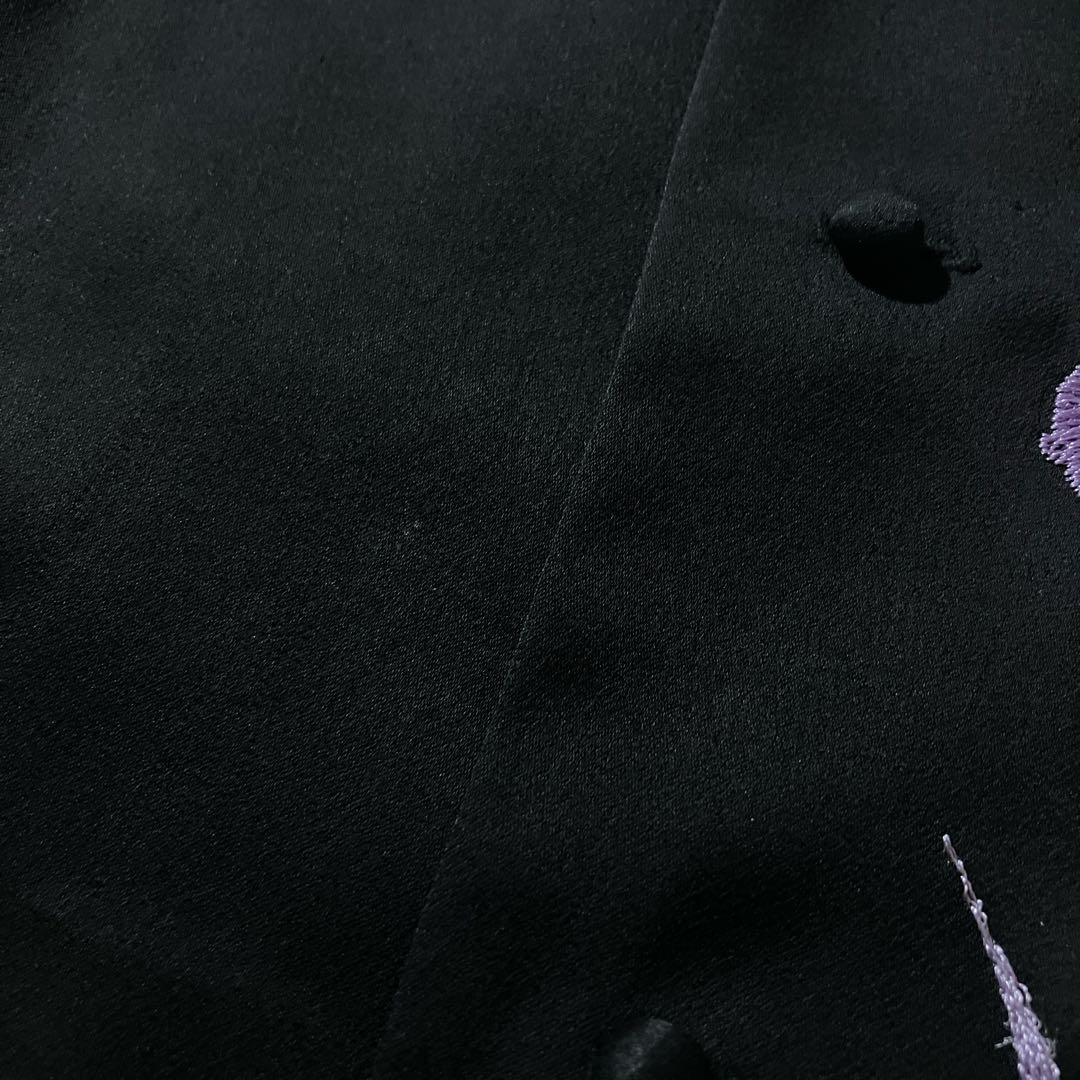 美品 19ss mame kurogouchi マメクロゴウチ 百合刺繍 シャツ