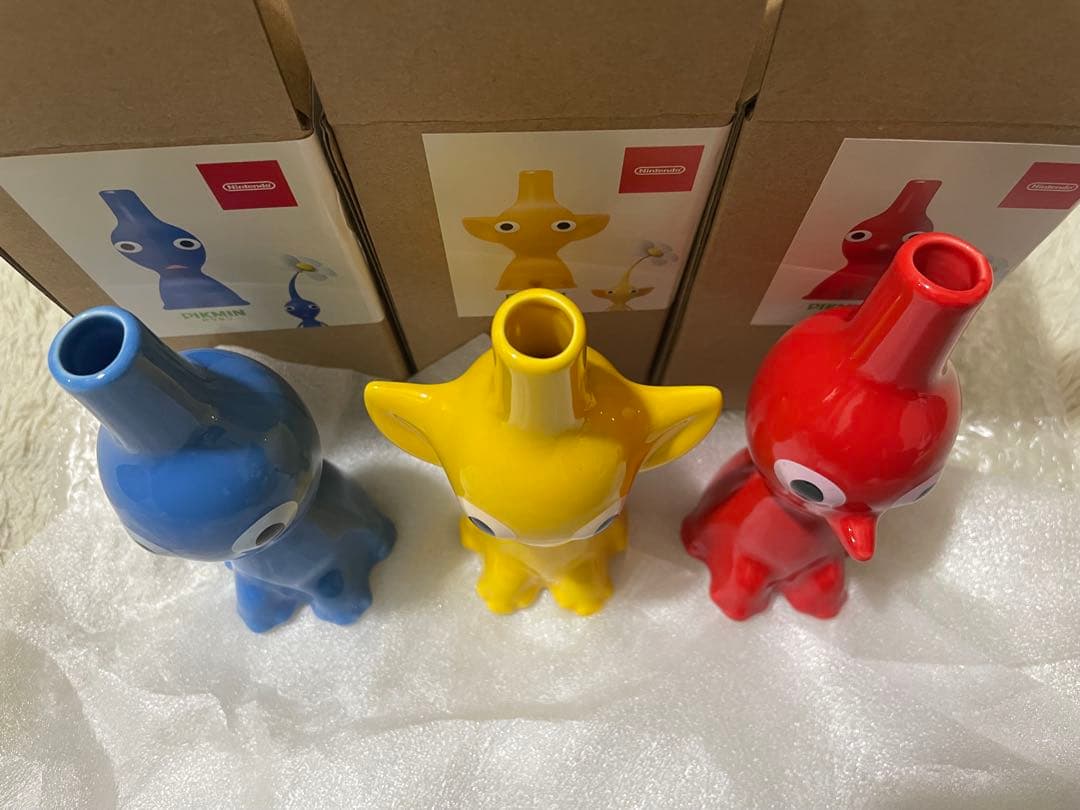 ピクミン　一輪挿し　花瓶　青　黄　赤　3色セット　PIKMIN　任天堂