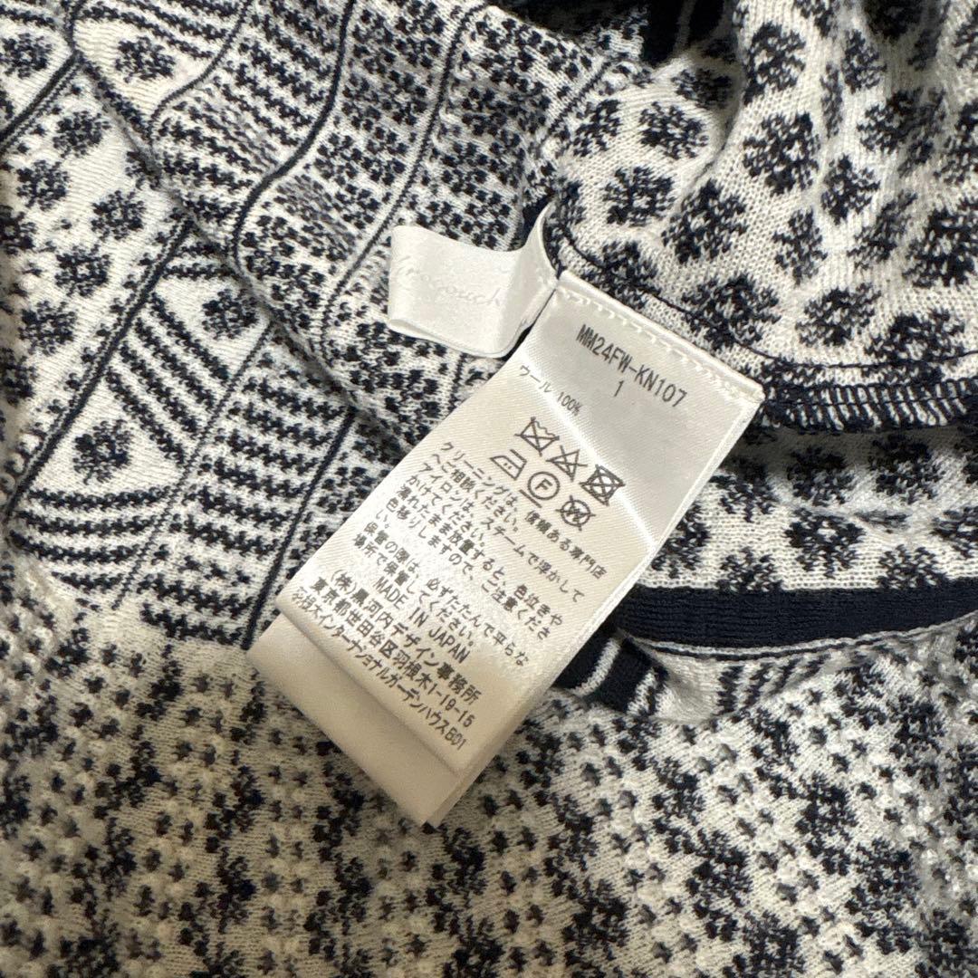 マメクロゴウチFloral Pattern Knitted Mini