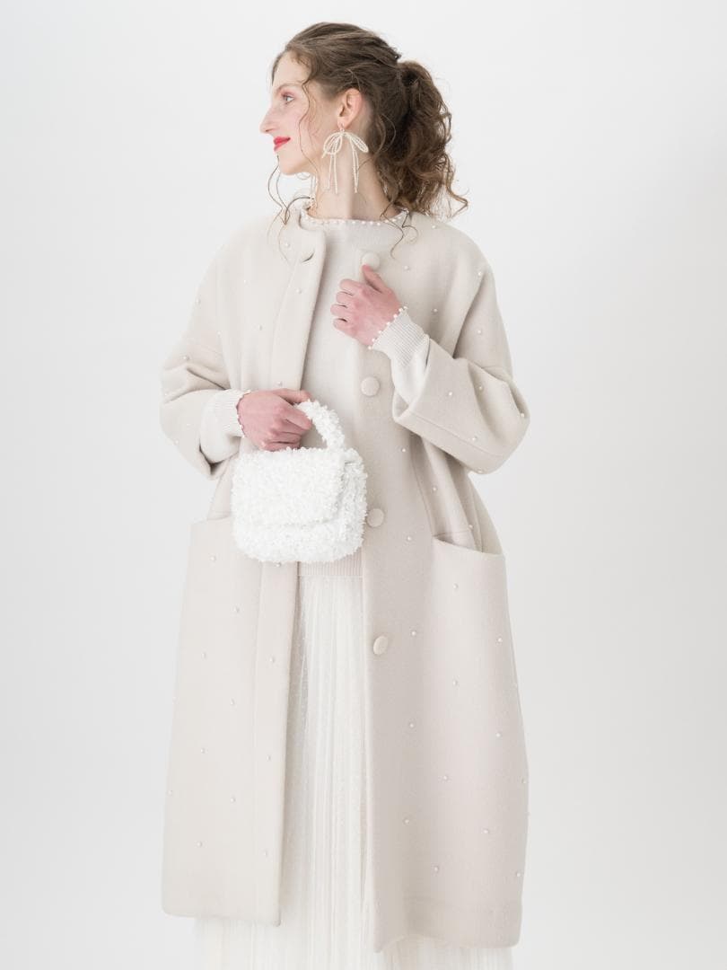 TSURU By MARIKO OIKAWA Eliot パール装飾 ニット