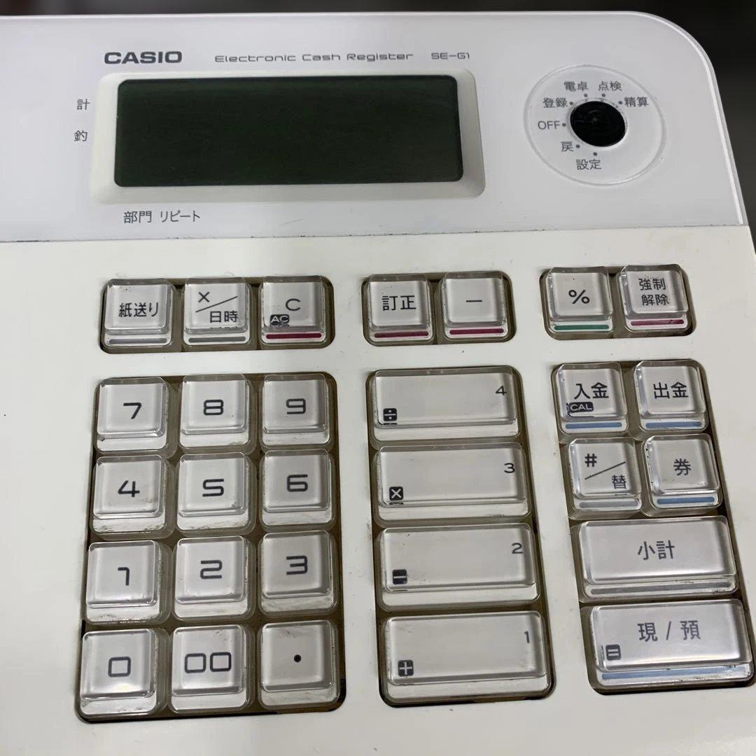 CASIO 電子レジスター　SE-G1 ドロアー鍵無し