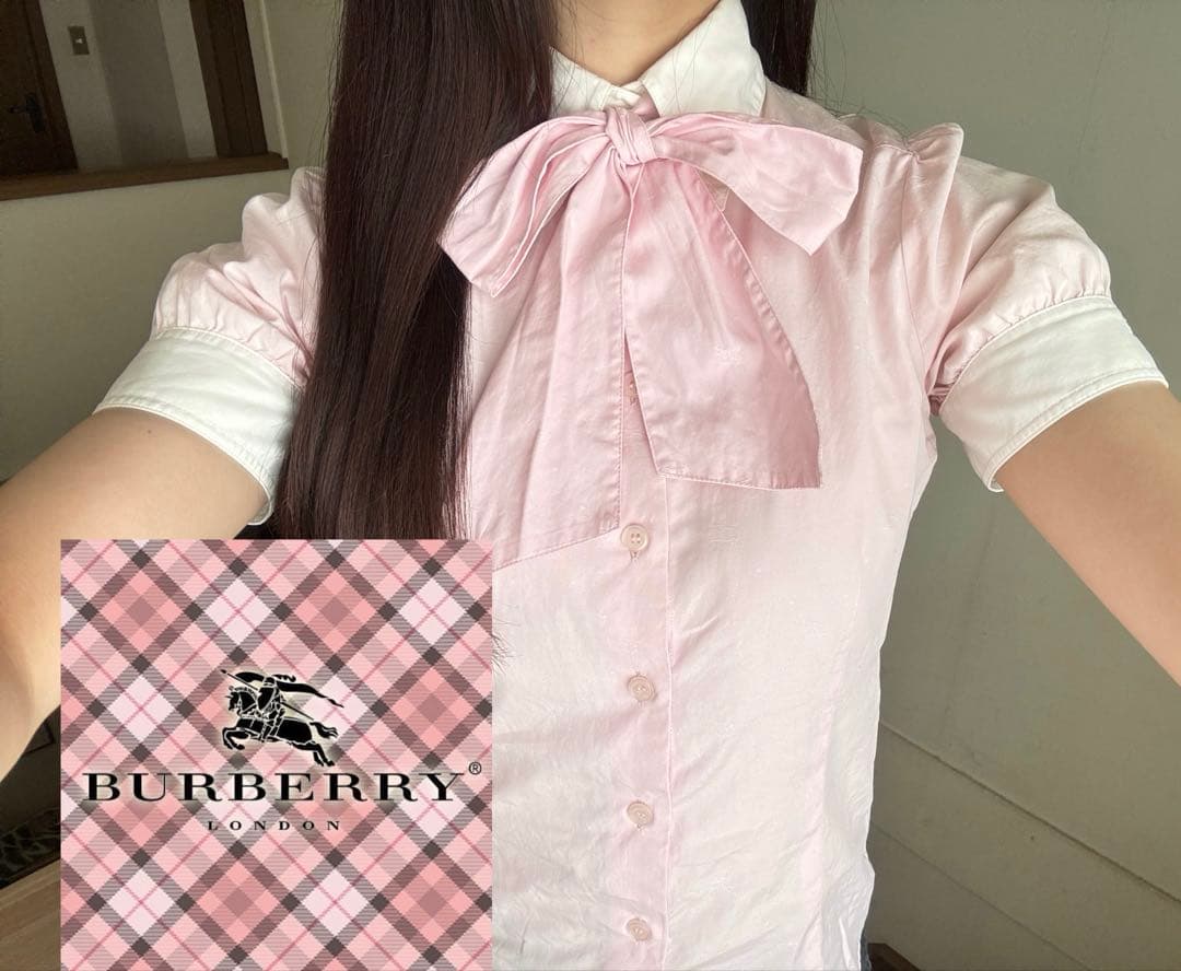 BURBERRY リボン付きシャツ♡