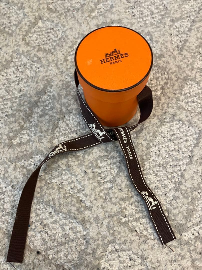 HERMES エルメス ツイリー スカーフ 馬銜・シュミーズ オレンジ系