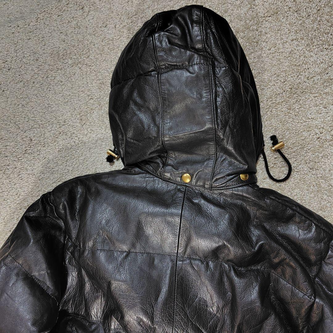 ROPE レザー ダウンジャケット