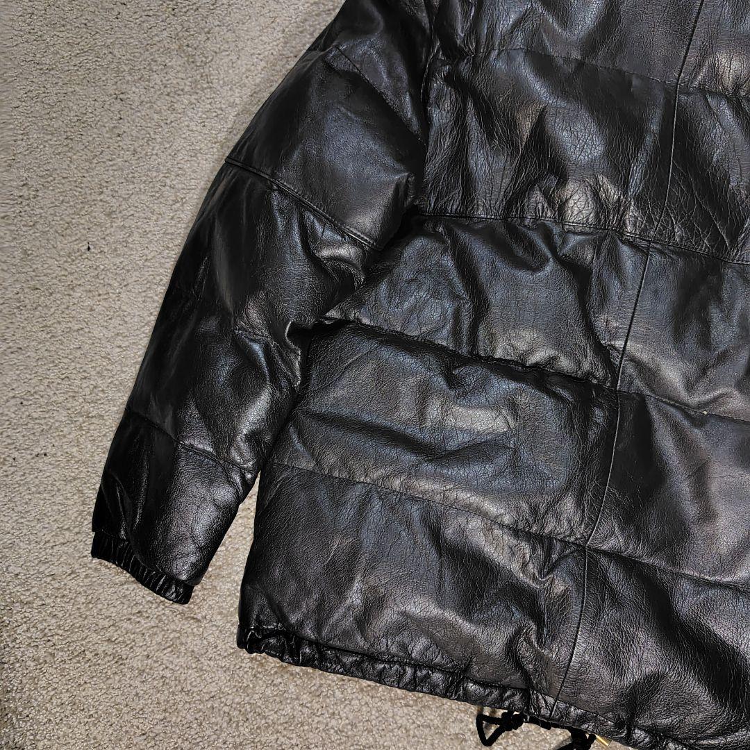 ROPE レザー ダウンジャケット