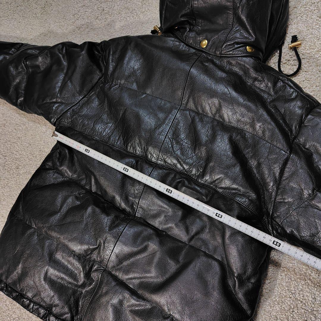 ROPE レザー ダウンジャケット