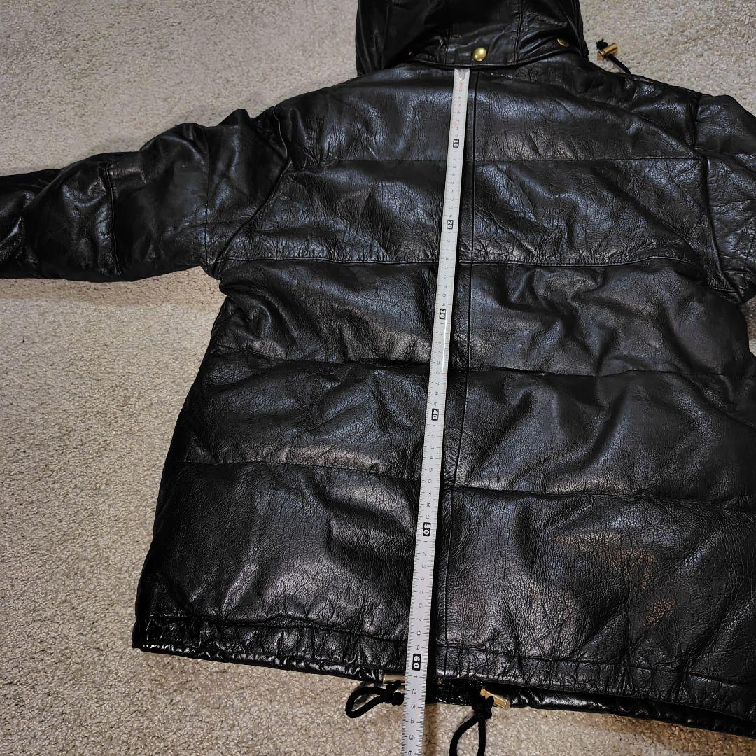 ROPE レザー ダウンジャケット