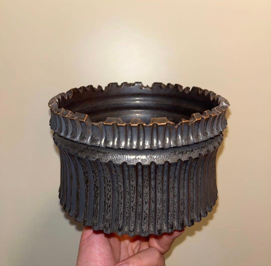 XL SIZE 植木鉢 作家鉢 グラキリス パキプス 恵比寿大黒 黒鬼城 魔界玉