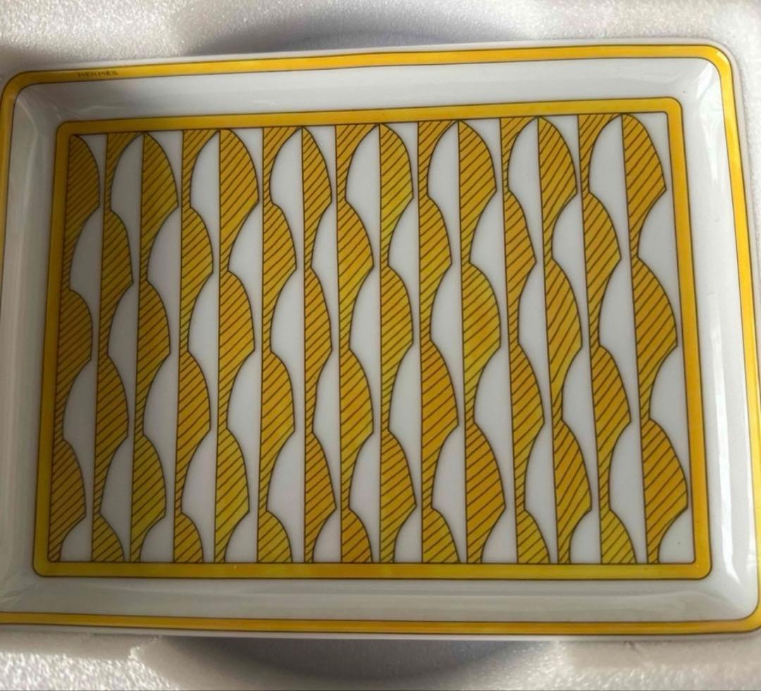 HERMES エルメス 新品 未使用　ソレイユ　長方形プレート 食器