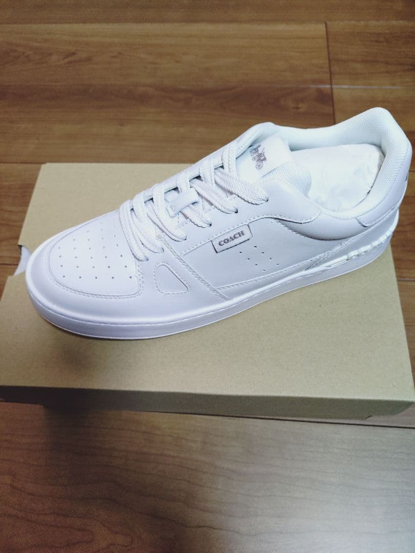 美品　コーチ COACH レザースニーカー 白　26cm US8 C8975