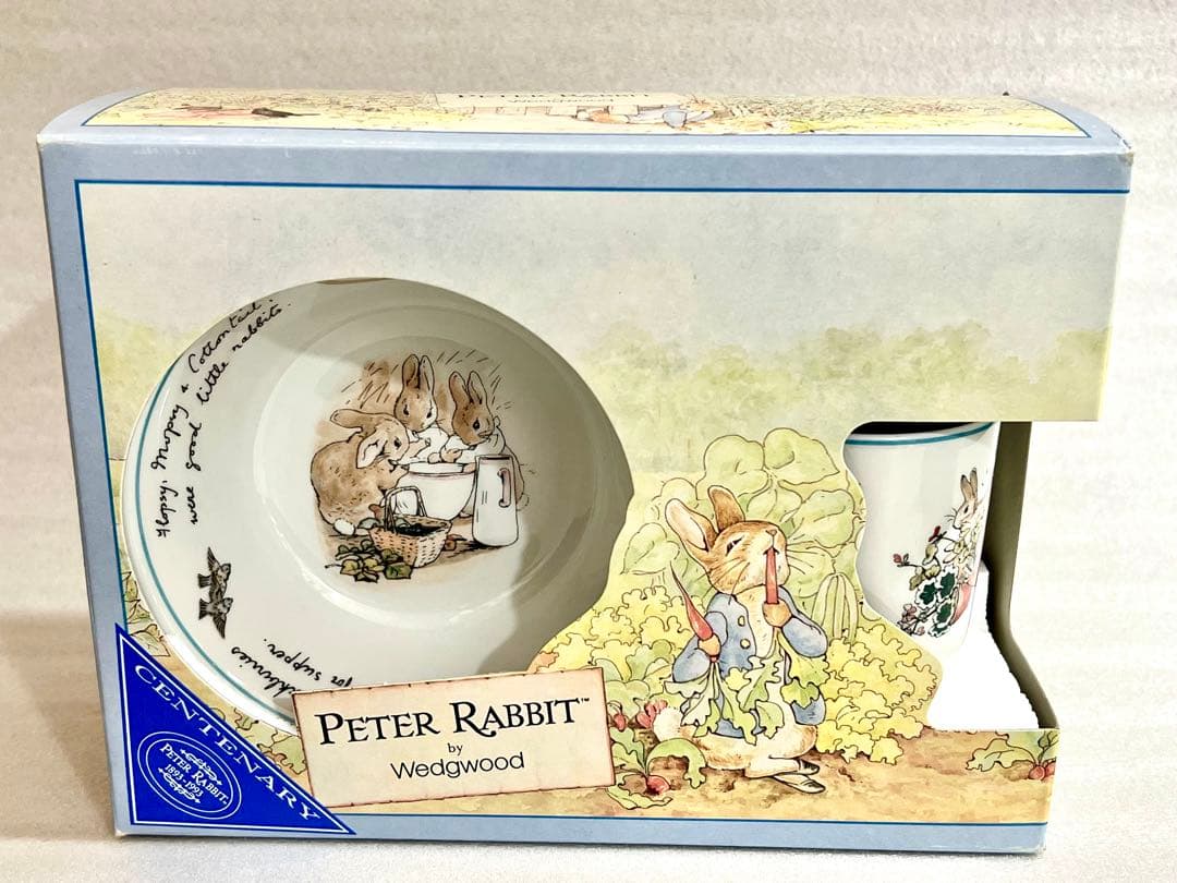 【未使用】ピーターラビット　ウェッジウッド　生誕100周年セット　1993年