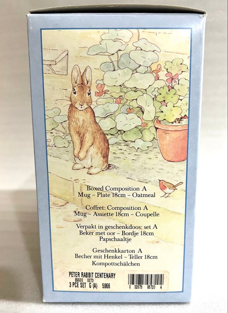 【未使用】ピーターラビット　ウェッジウッド　生誕100周年セット　1993年