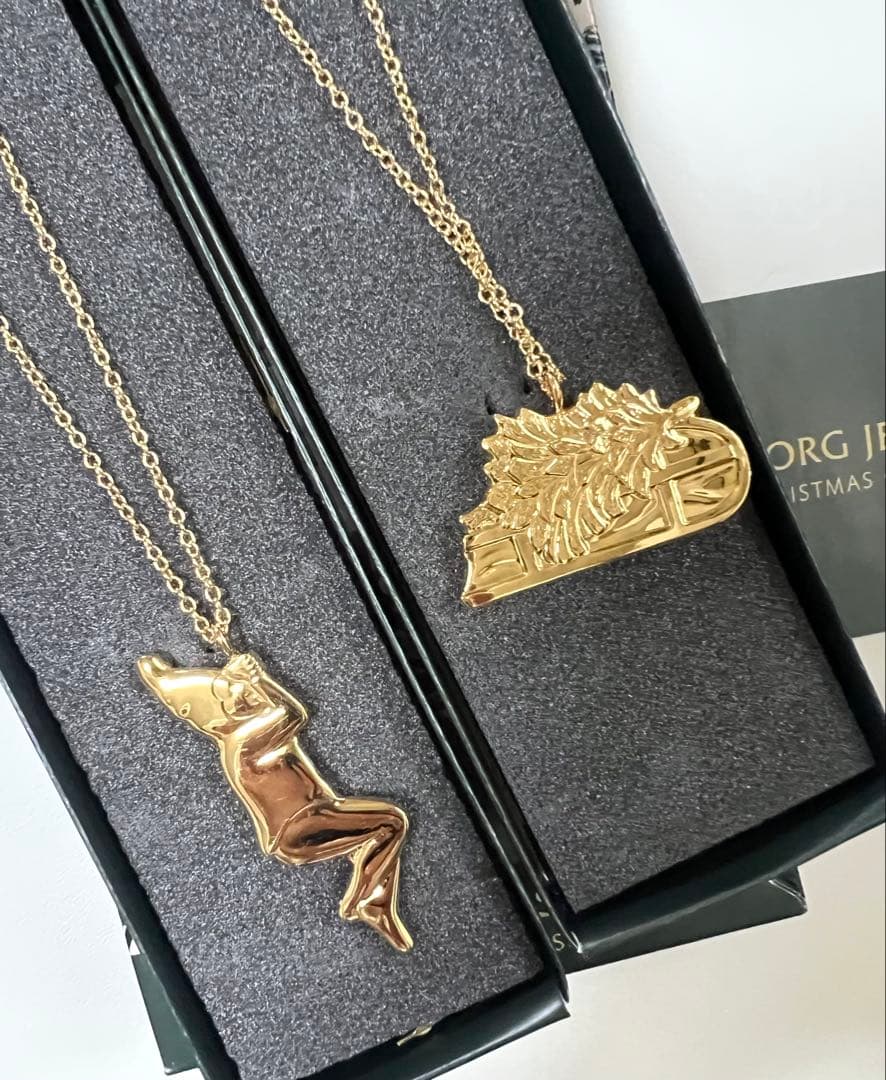 値下げ　ジョージジェンセン クリスマスオーナメント　4個セット　ゴールド