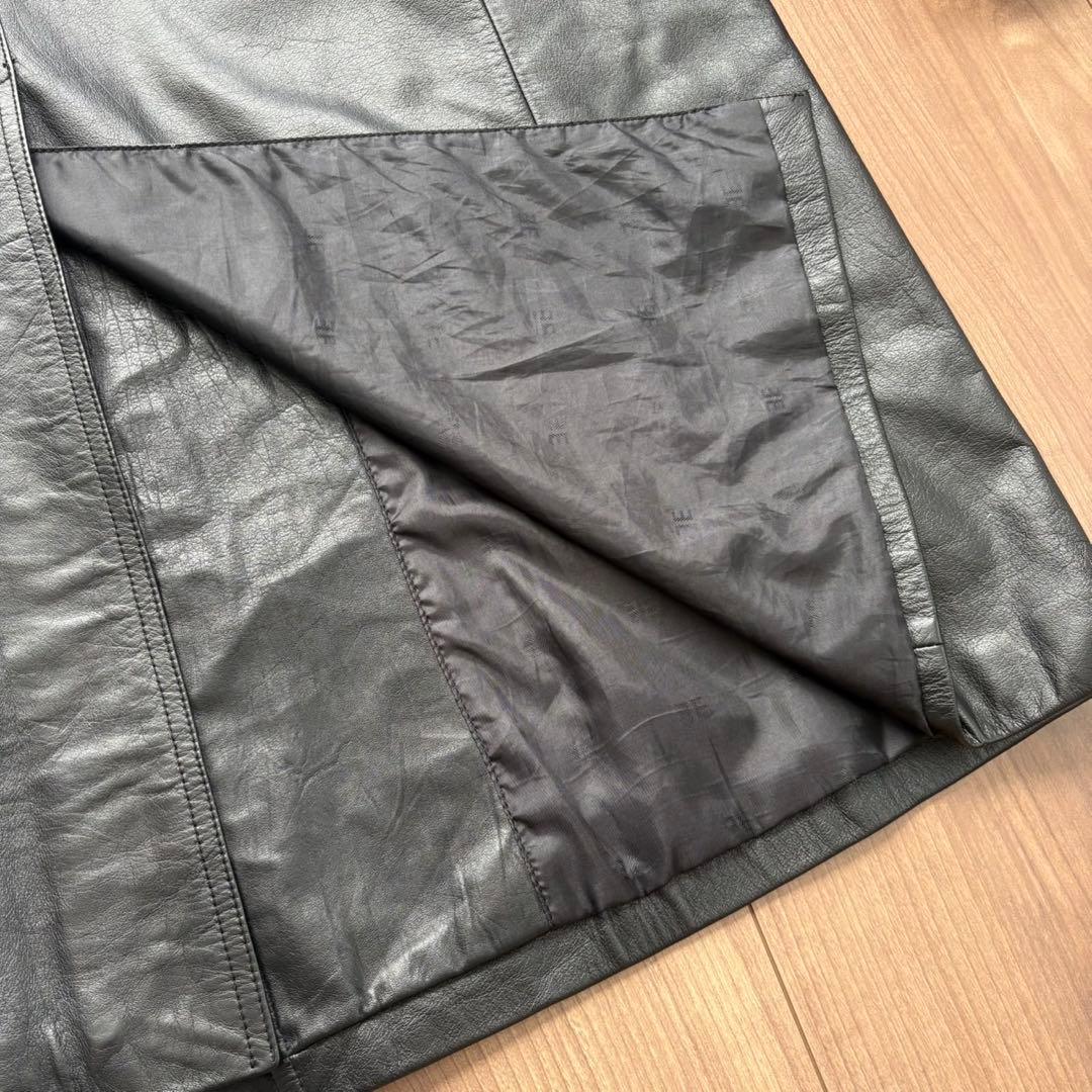 美品 Castelbajac レザーコート XL リアルレザー ベルト付 Y2K