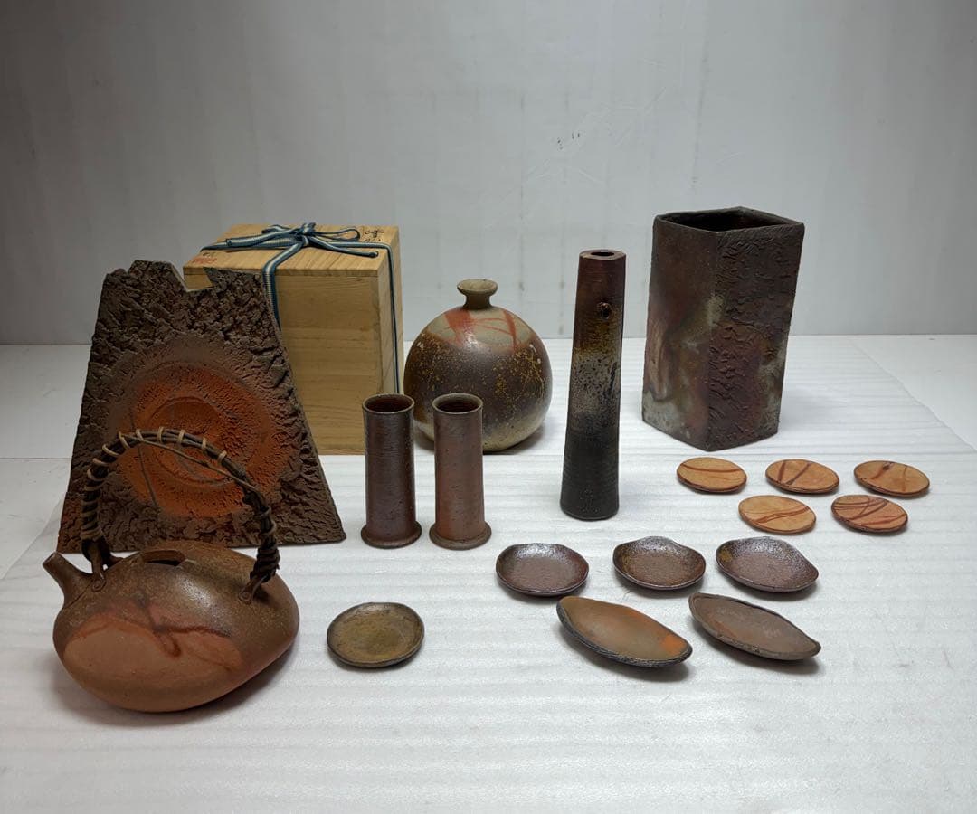 備前焼　黒川元春・山下譲治・木村微風・島村光等　登り窯 10種類セット