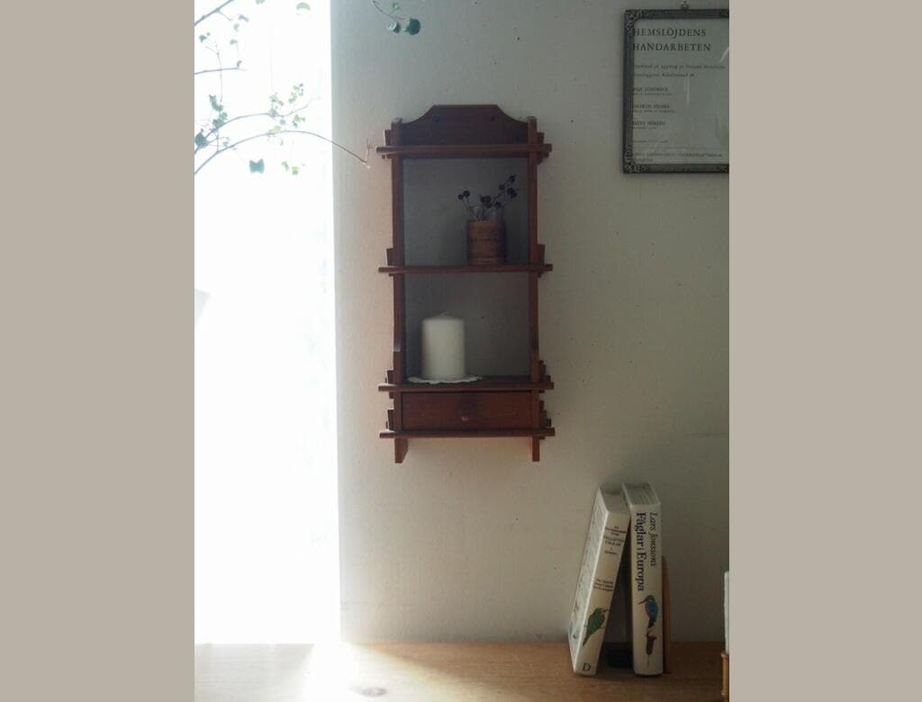 北欧ヴィンテージ チーク ウォールシェルフ ウェグナー チェア 花瓶 プレート
