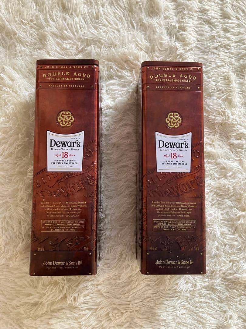 Dewar's 18年 ブレンデッドスコッチウイスキー ギフトボックス入り 2本
