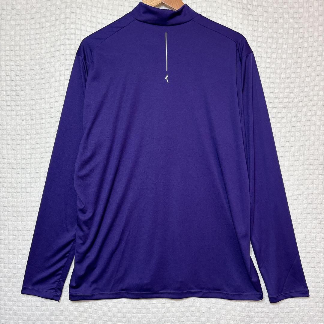 3L ミズノゴルフ レイヤードセット 半袖ジップシャツ 長袖モックネックシャツ