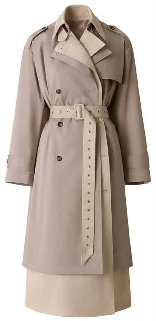  Rokh ツーピースツイルトレンチコート　Ｓ 新品未使用