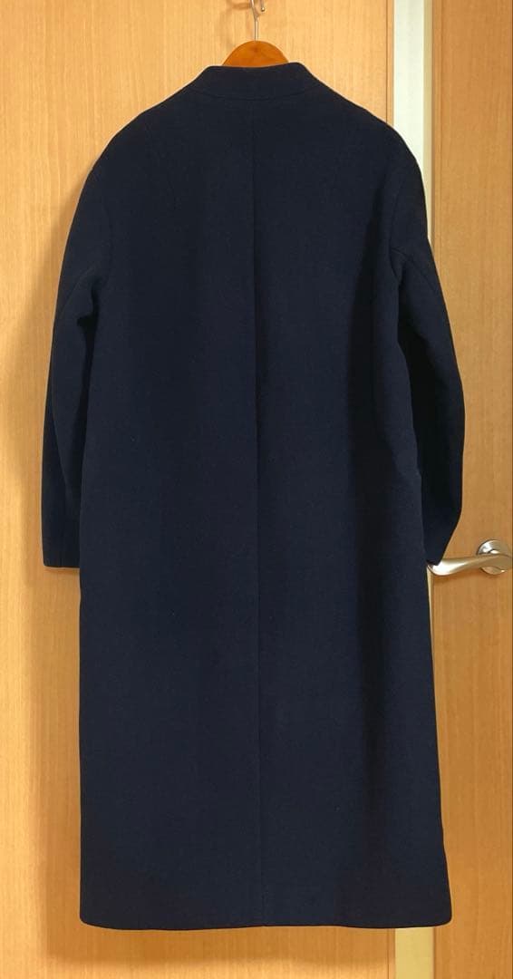 Noble定価53,900円 カシミヤ混MTRチェスターディテールVカラーコート