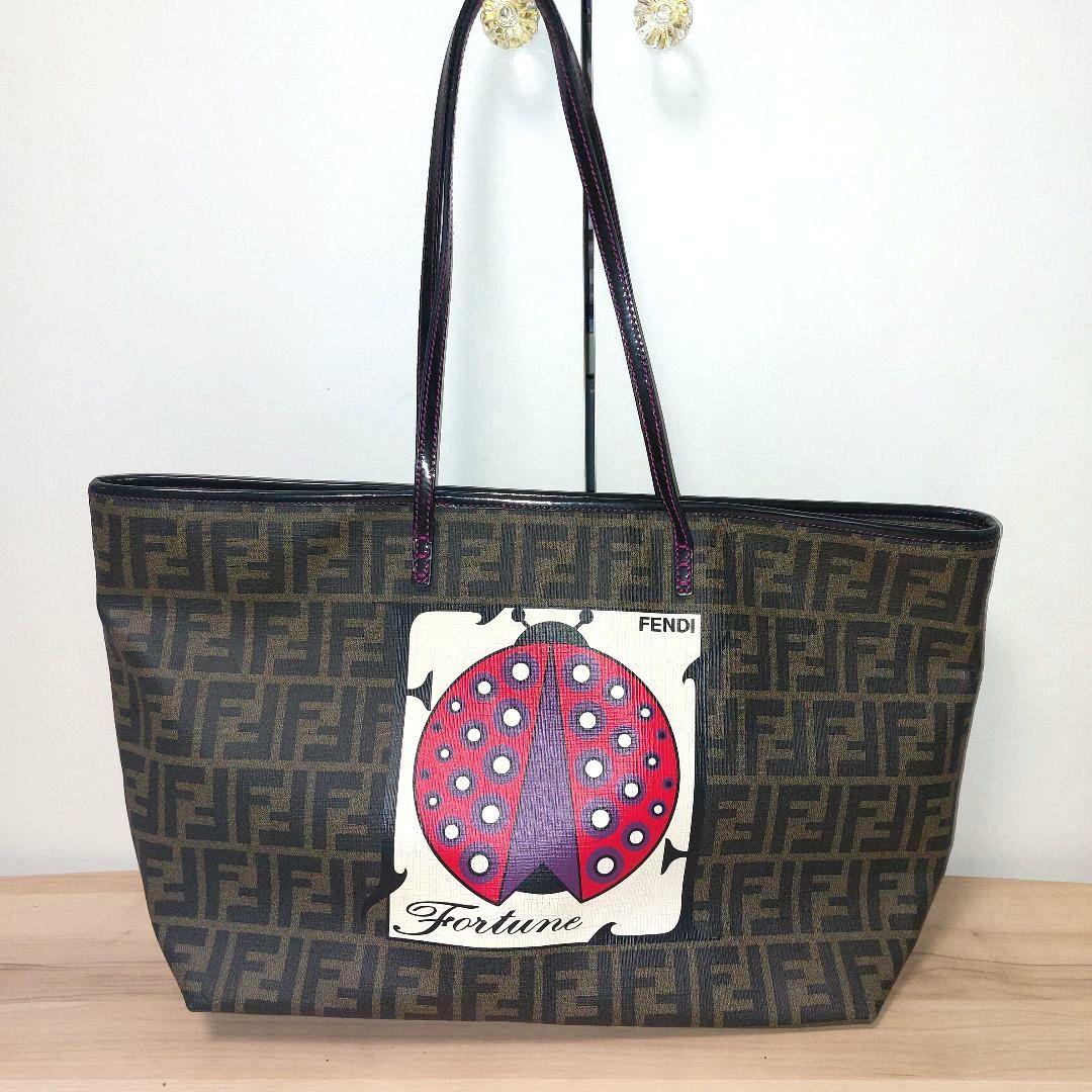 FENDI　ズッカ柄　レディバグ トートバッグ