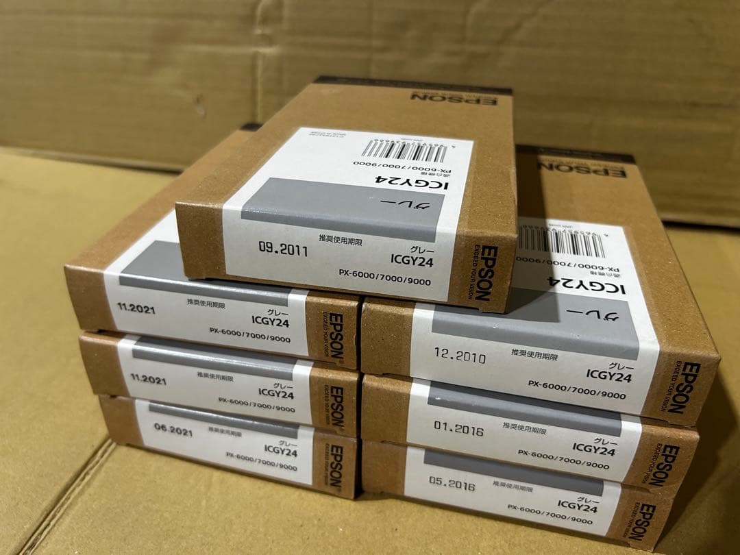 専用★訳アリ期限切れ未使用EPSON IC24各色インクカートリッジ79個