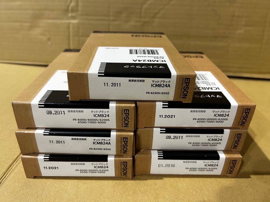 専用★訳アリ期限切れ未使用EPSON IC24各色インクカートリッジ79個