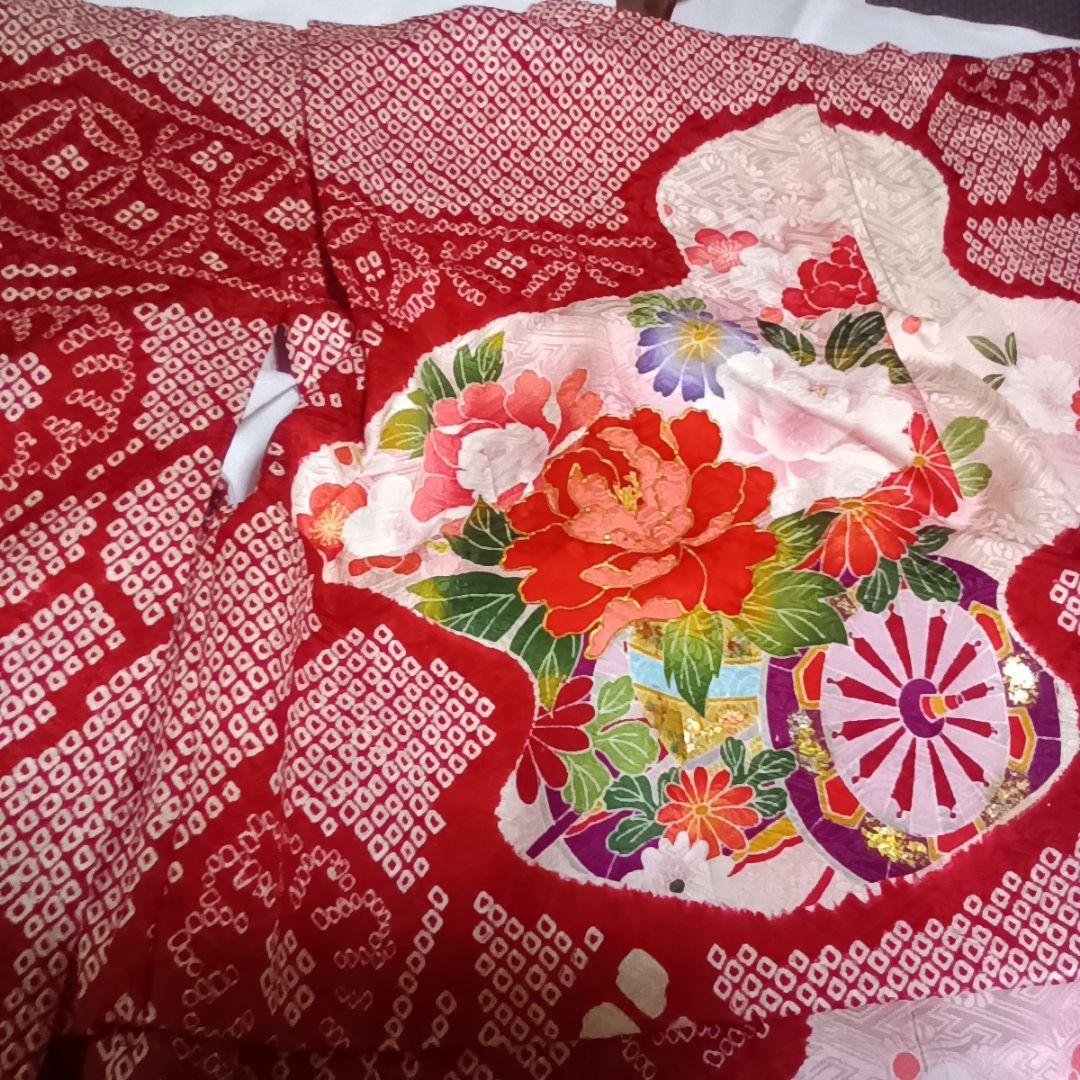 美品【正絹　七五三　三歳】