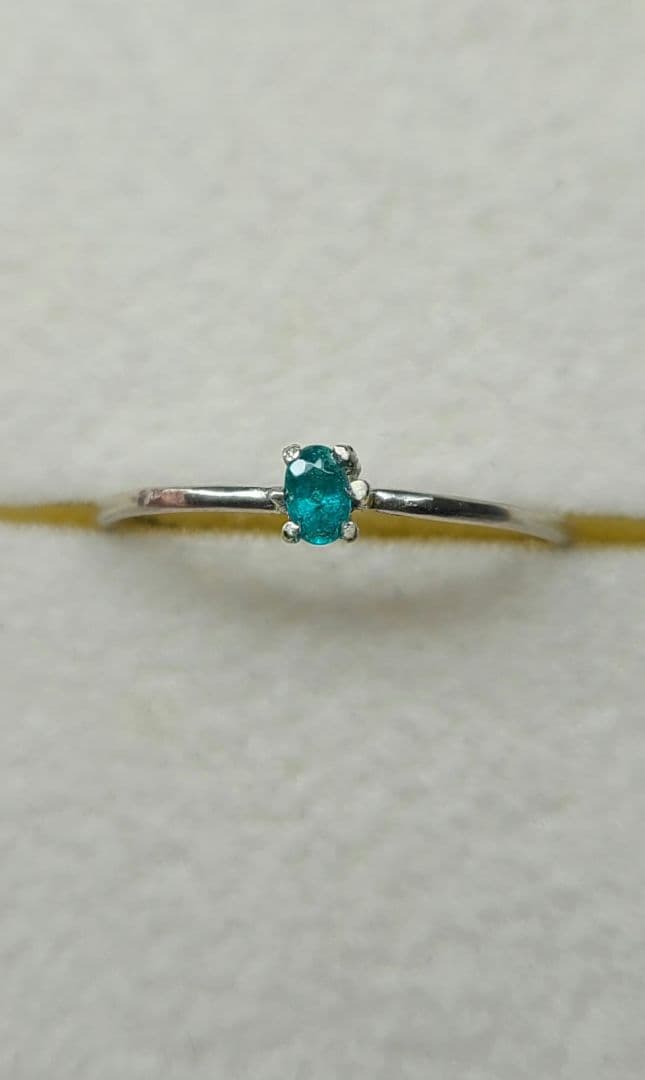 ユイ銅結晶入り★ブラジルバターリャパライバトルマリン★リングオーダー