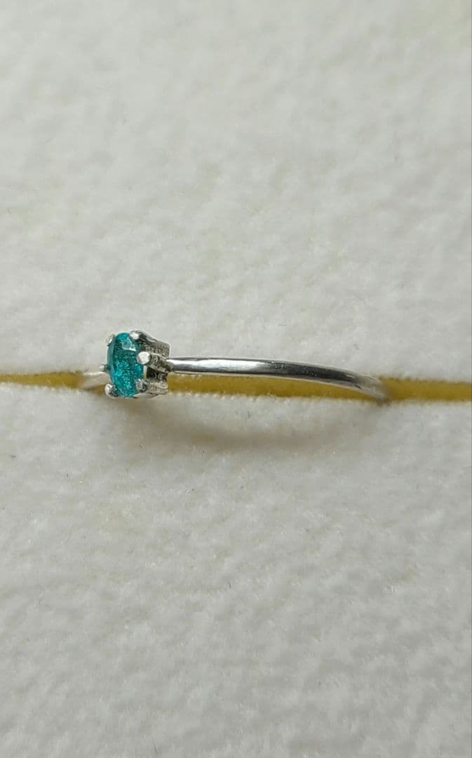 ユイ銅結晶入り★ブラジルバターリャパライバトルマリン★リングオーダー